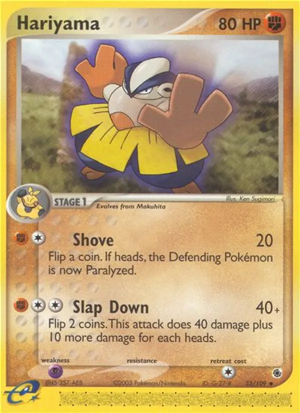 Hariyama — Ruby & Sapphire #33 (Pokémon TCG card)