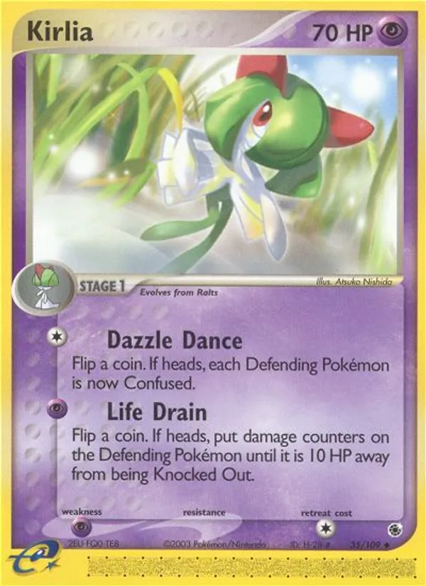 Kirlia — Ruby & Sapphire #35 (Pokémon TCG card)
