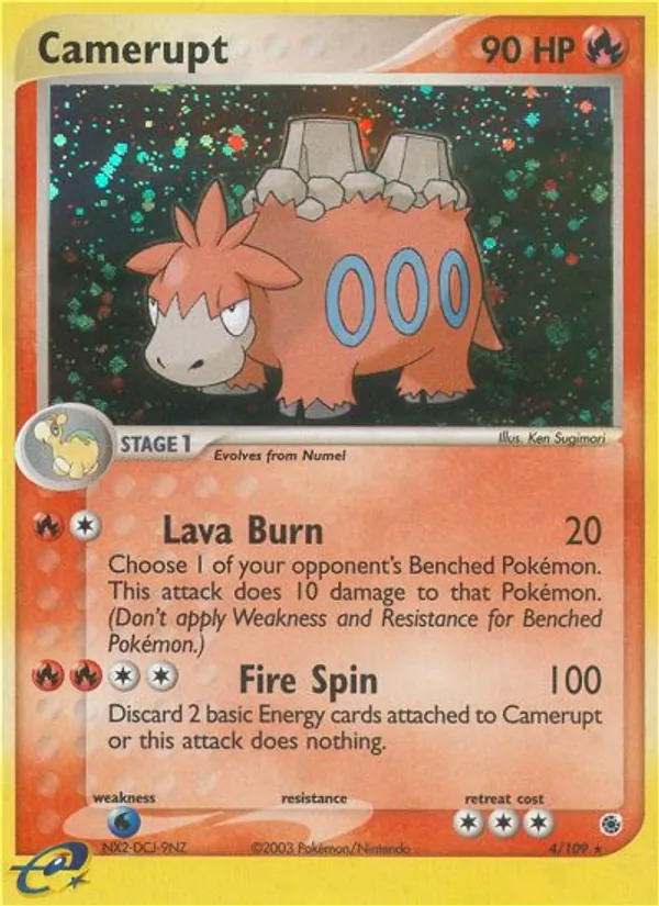 Camerupt — Ruby & Sapphire #4 (Pokémon TCG card)