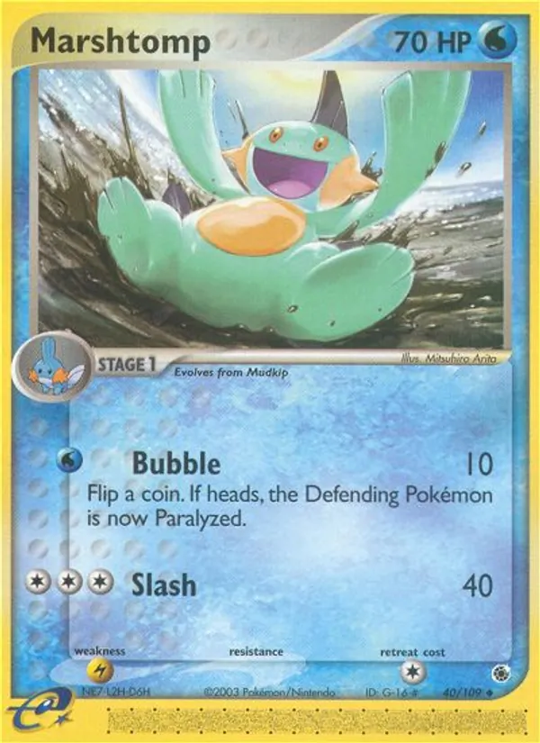 Marshtomp — Ruby & Sapphire #40 (Pokémon TCG card)