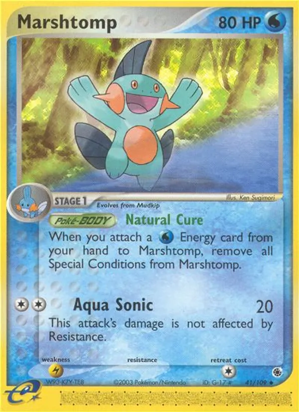 Marshtomp — Ruby & Sapphire #41 (Pokémon TCG card)