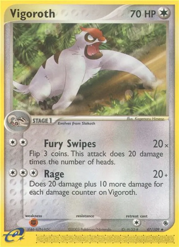 Vigoroth — Ruby & Sapphire #47 (Pokémon TCG card)