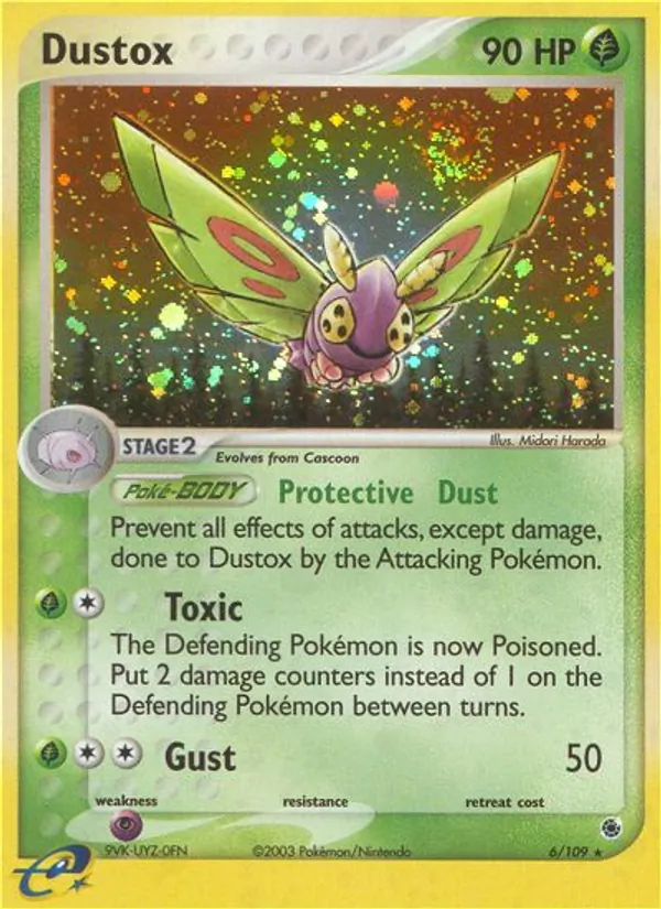 Dustox — Ruby & Sapphire #6 (Pokémon TCG card)