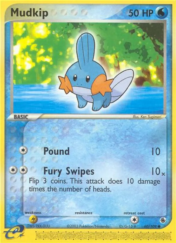 Mudkip — Ruby & Sapphire #60 (Pokémon TCG card)