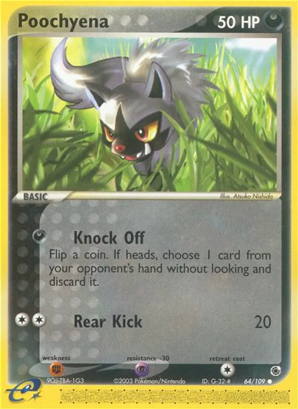 Poochyena — Ruby & Sapphire #64 (Pokémon TCG card)