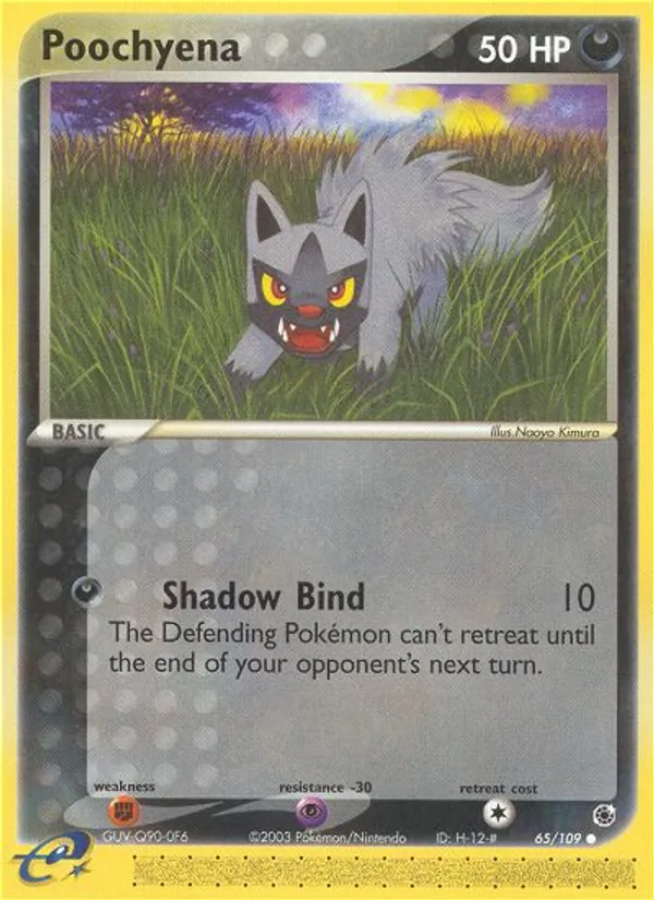 Poochyena — Ruby & Sapphire #65 (Pokémon TCG card)