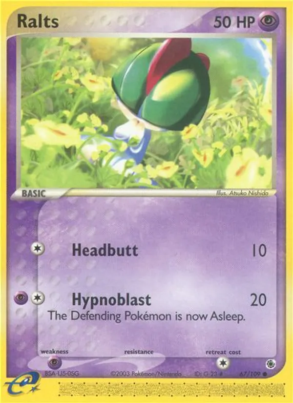 Ralts — Ruby & Sapphire #67 (Pokémon TCG card)