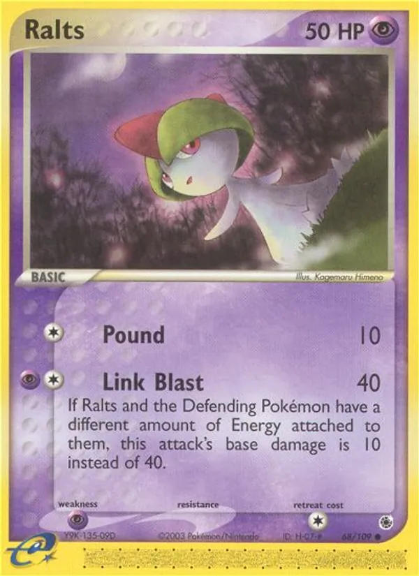 Ralts — Ruby & Sapphire #68 (Pokémon TCG card)