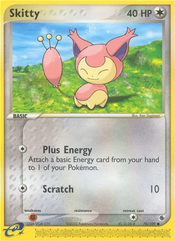 Skitty — Ruby & Sapphire #70 (Pokémon TCG card)