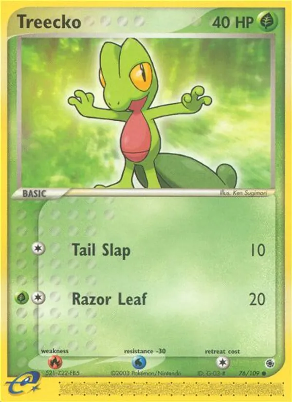 Treecko — Ruby & Sapphire #76 (Pokémon TCG card)