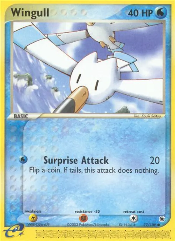 Wingull — Ruby & Sapphire #77 (Pokémon TCG card)