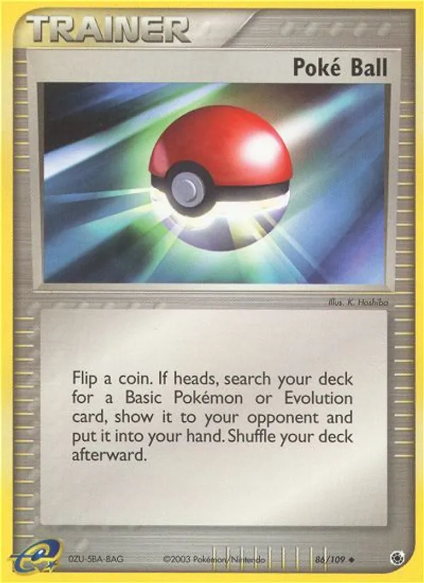 Poké Ball — Ruby & Sapphire #86 (Pokémon TCG card)