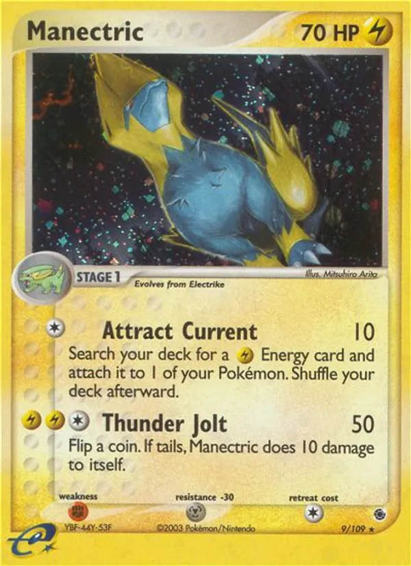 Manectric — Ruby & Sapphire #9 (Pokémon TCG card)