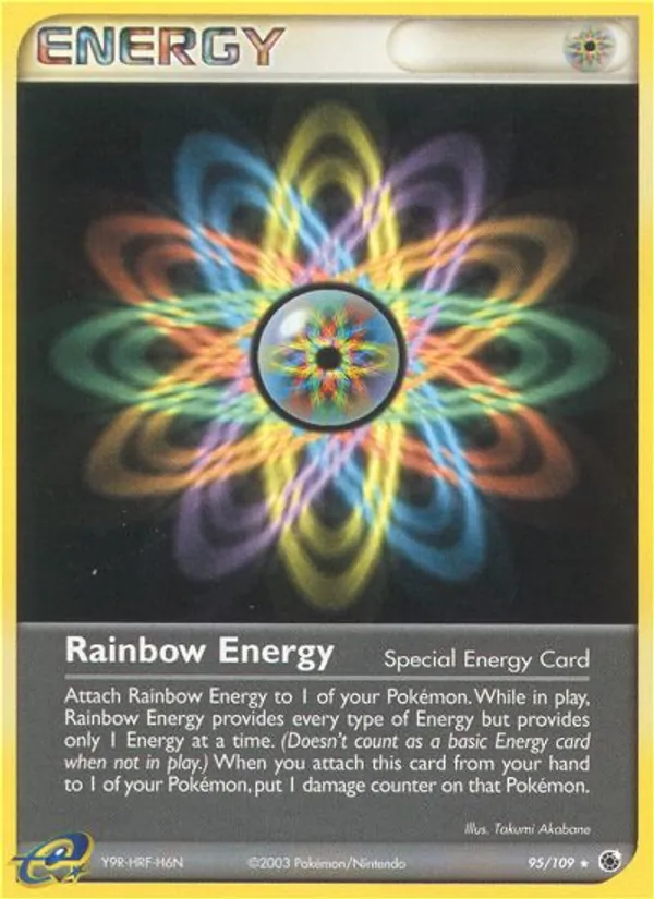 Rainbow Energy — Ruby & Sapphire #95 (Pokémon TCG card)