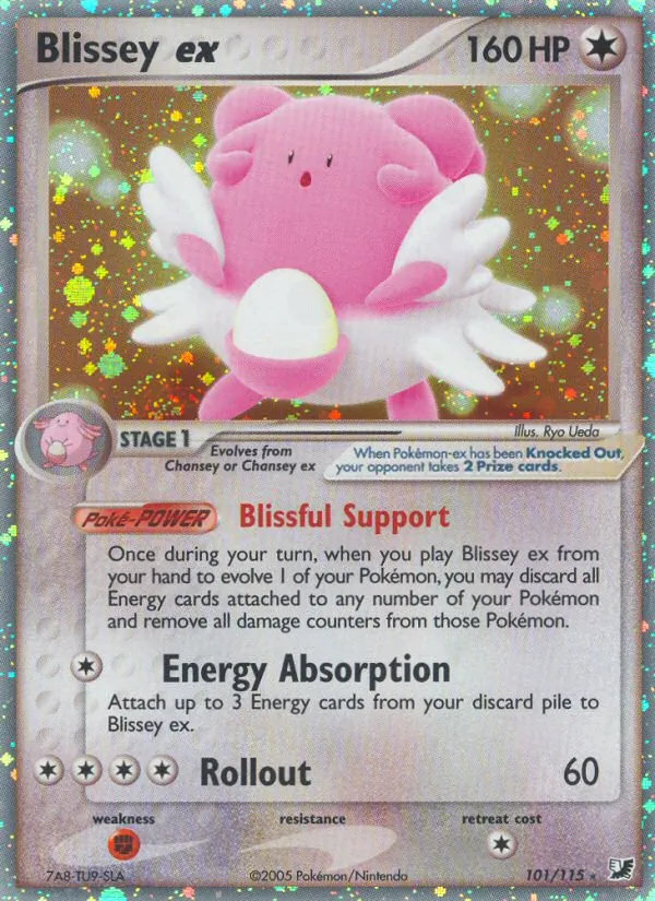 Blissey ex — Unseen Forces #101 (Pokémon TCG card)