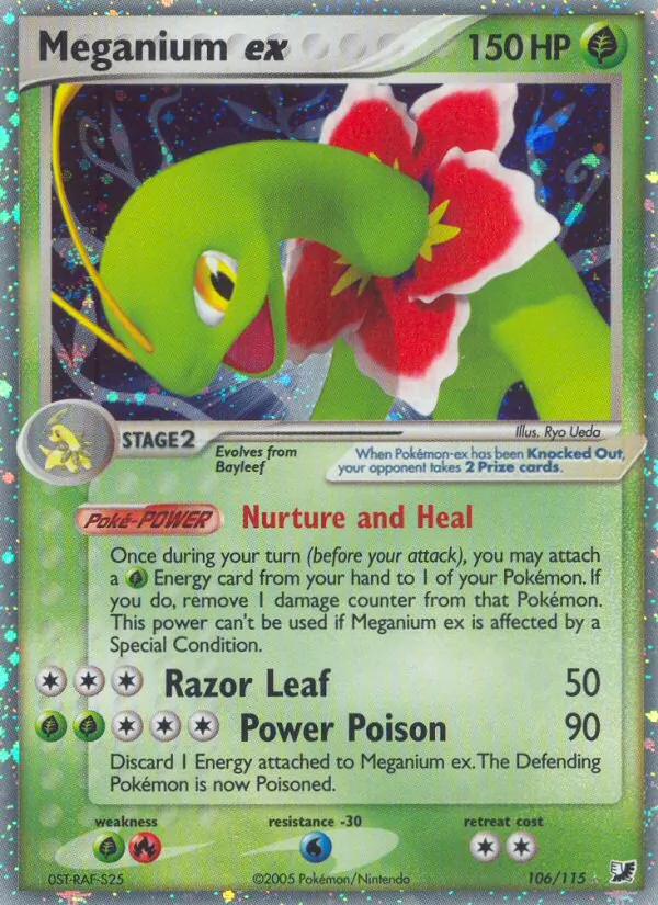 Meganium ex — Unseen Forces #106 (Pokémon TCG card)