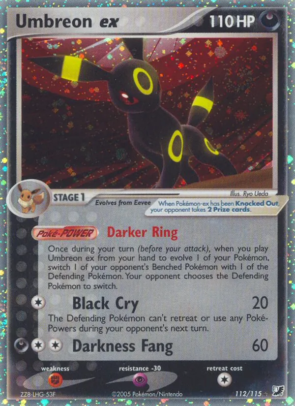 Umbreon ex — Unseen Forces #112 (Pokémon TCG card)