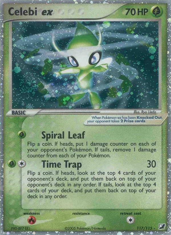 Celebi ex — Unseen Forces #117 (Pokémon TCG card)