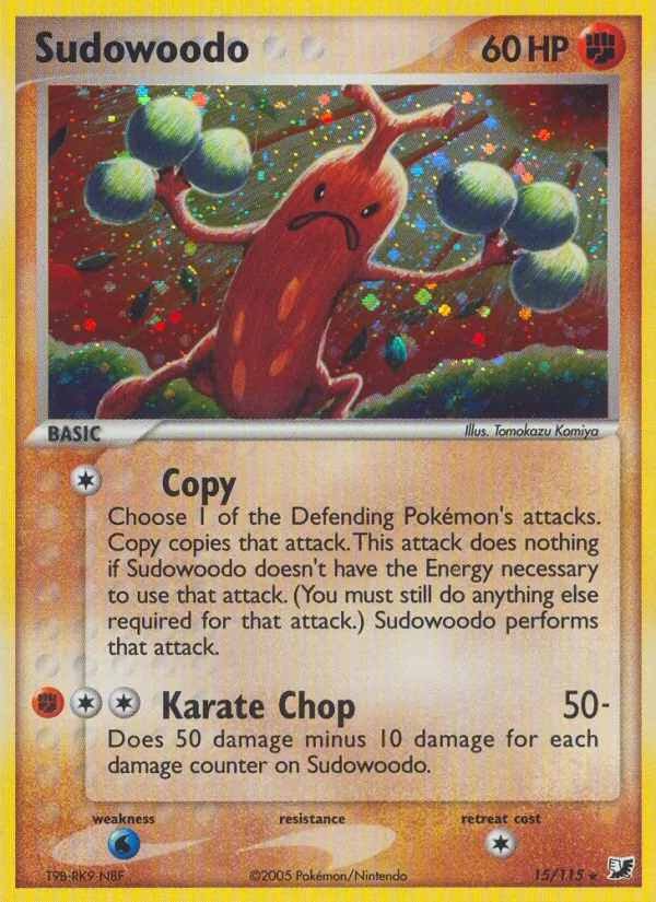 Sudowoodo — Unseen Forces #15 (Pokémon TCG card)