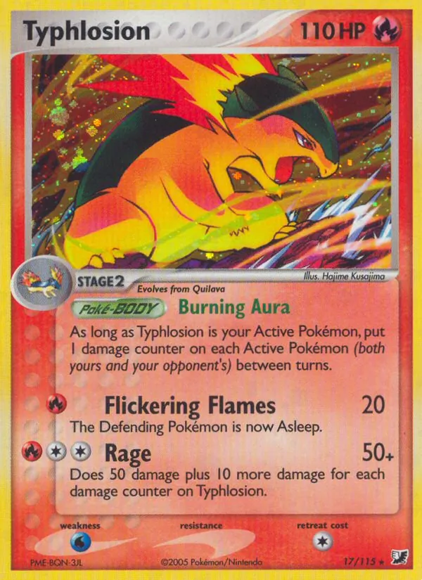 Typhlosion — Unseen Forces #17 (Pokémon TCG card)