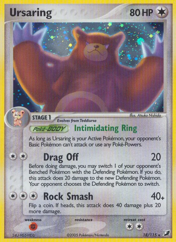 Ursaring — Unseen Forces #18 (Pokémon TCG card)
