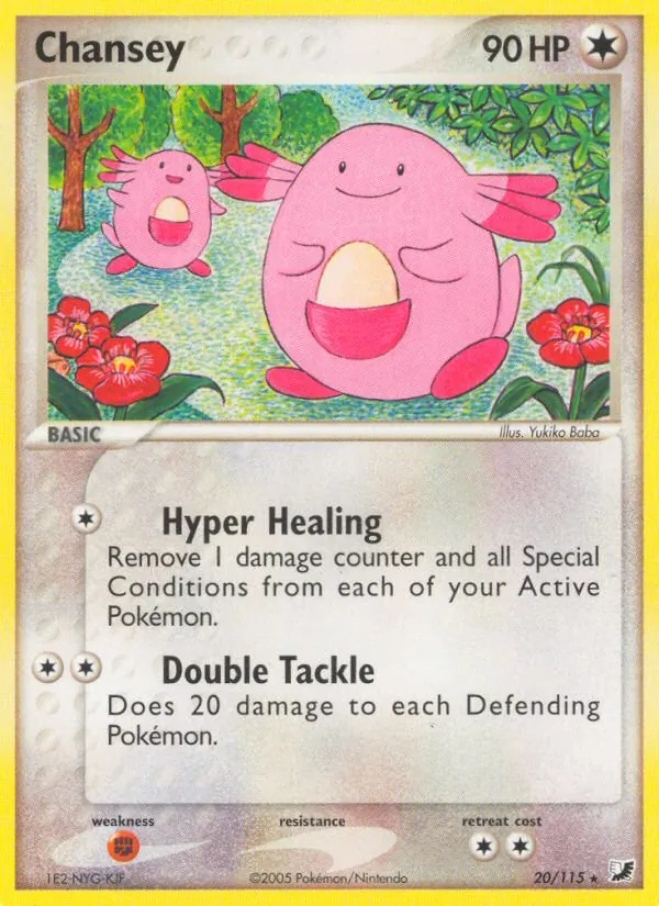 Chansey — Unseen Forces #20 (Pokémon TCG card)