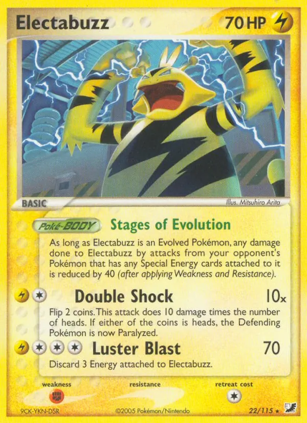 Electabuzz — Unseen Forces #22 (Pokémon TCG card)