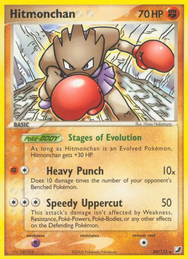 Hitmonchan — Unseen Forces #24 (Pokémon TCG card)