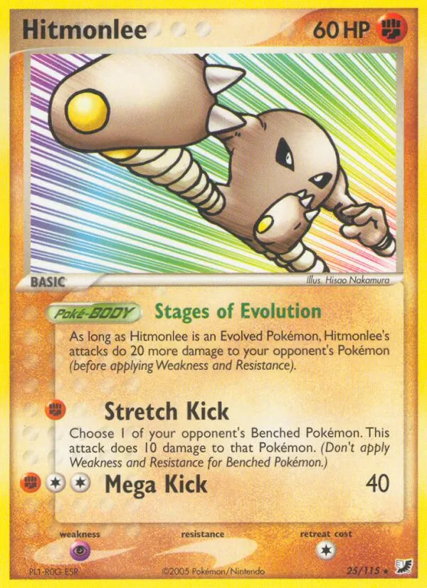 Hitmonlee — Unseen Forces #25 (Pokémon TCG card)