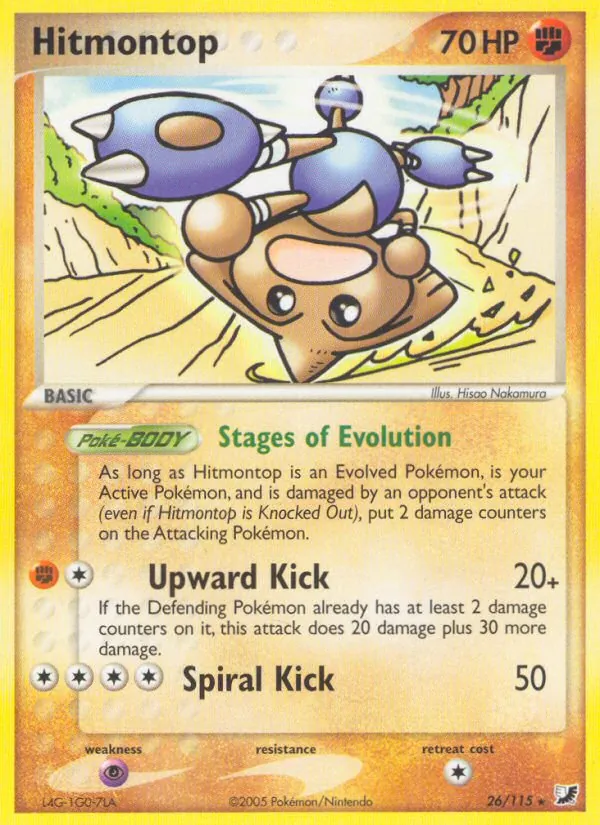 Hitmontop — Unseen Forces #26 (Pokémon TCG card)
