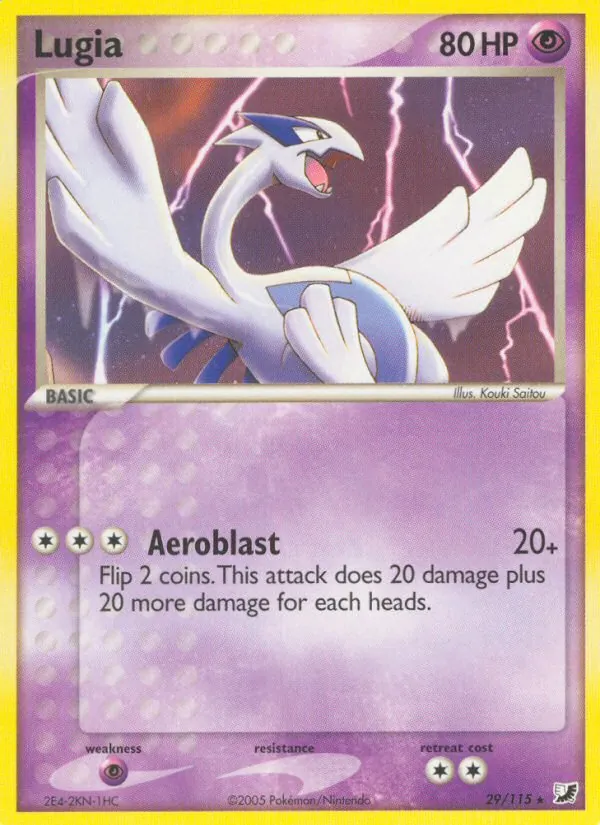 Lugia — Unseen Forces #29 (Pokémon TCG card)