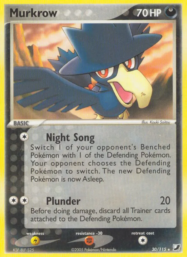 Murkrow — Unseen Forces #30 (Pokémon TCG card)