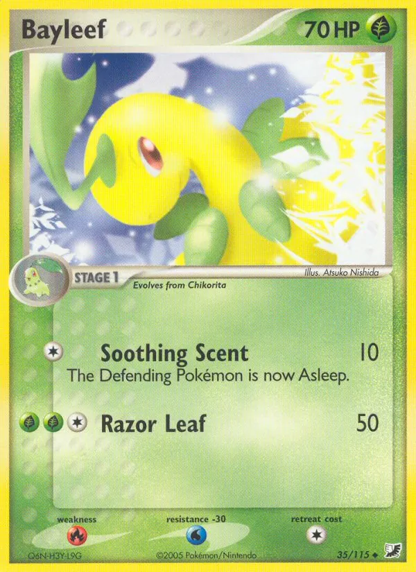 Bayleef — Unseen Forces #35 (Pokémon TCG card)