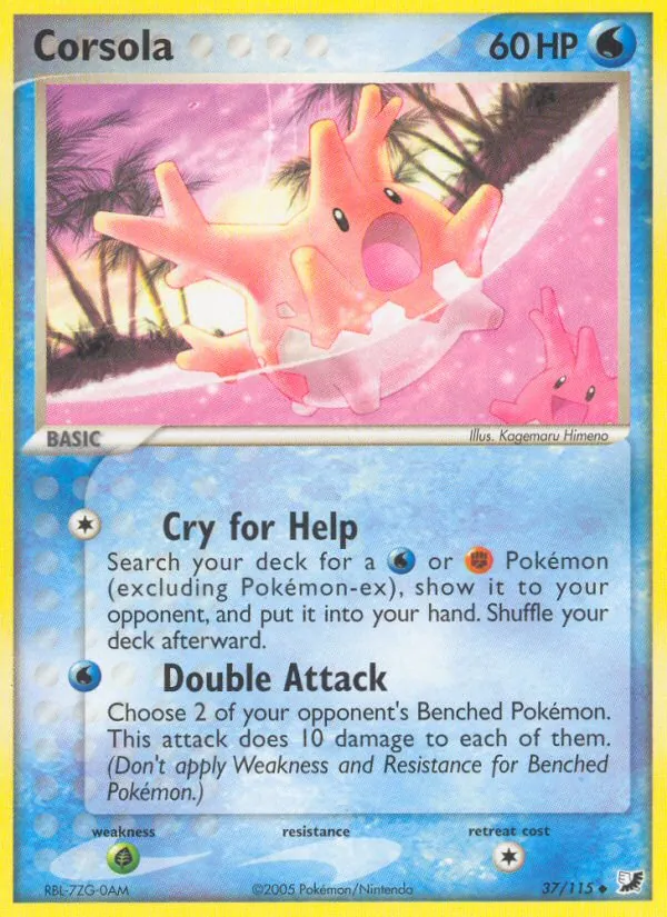 Corsola — Unseen Forces #37 (Pokémon TCG card)