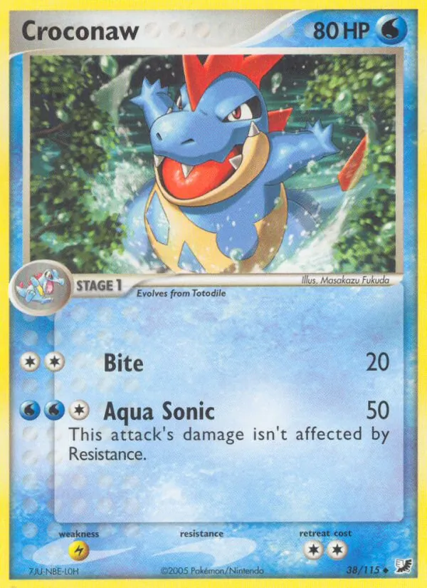 Croconaw — Unseen Forces #38 (Pokémon TCG card)