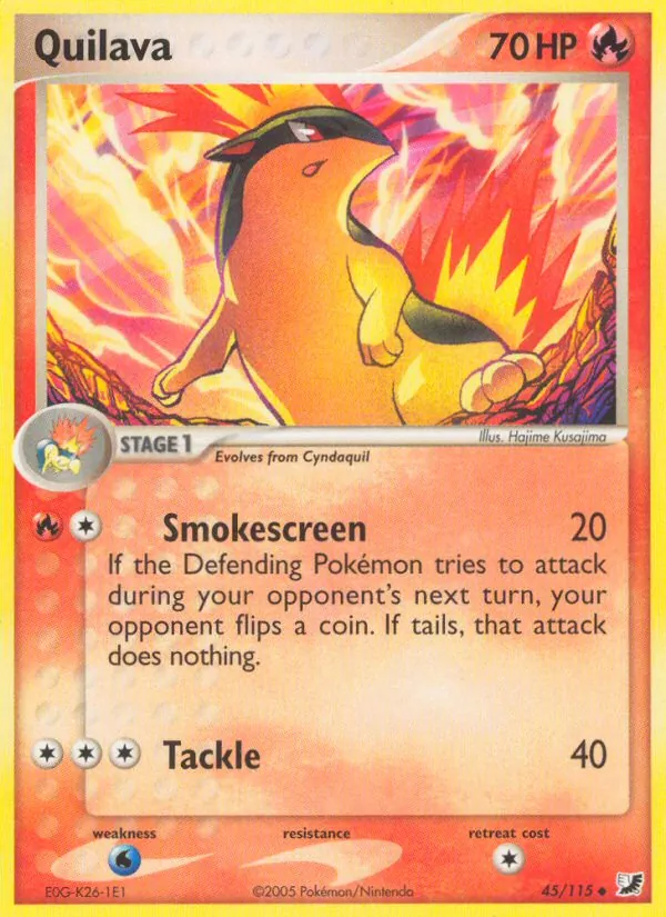 Quilava — Unseen Forces #45 (Pokémon TCG card)