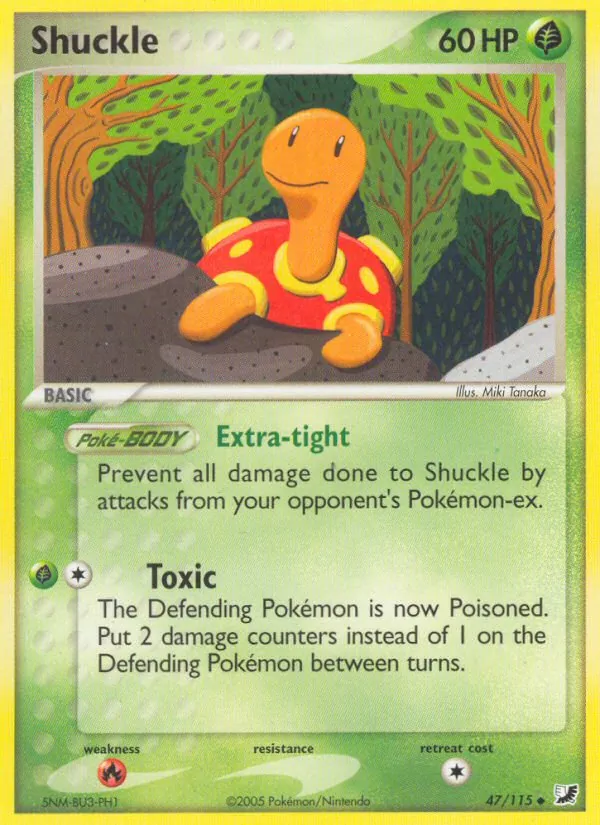 Shuckle — Unseen Forces #47 (Pokémon TCG card)
