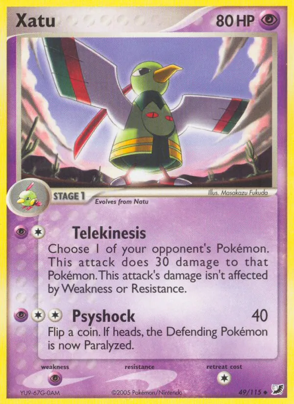 Xatu — Unseen Forces #49 (Pokémon TCG card)