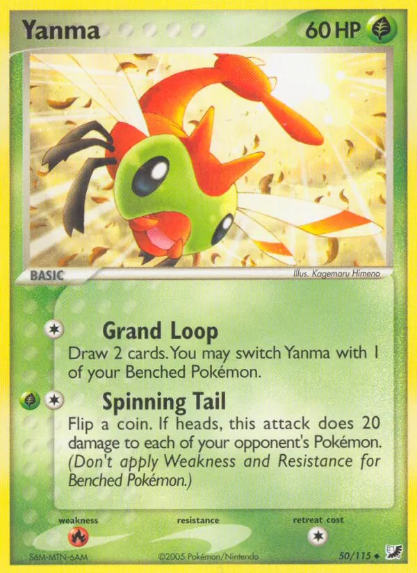 Yanma — Unseen Forces #50 (Pokémon TCG card)