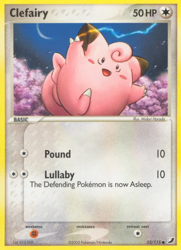 Clefairy — Unseen Forces #53 (Pokémon TCG card)