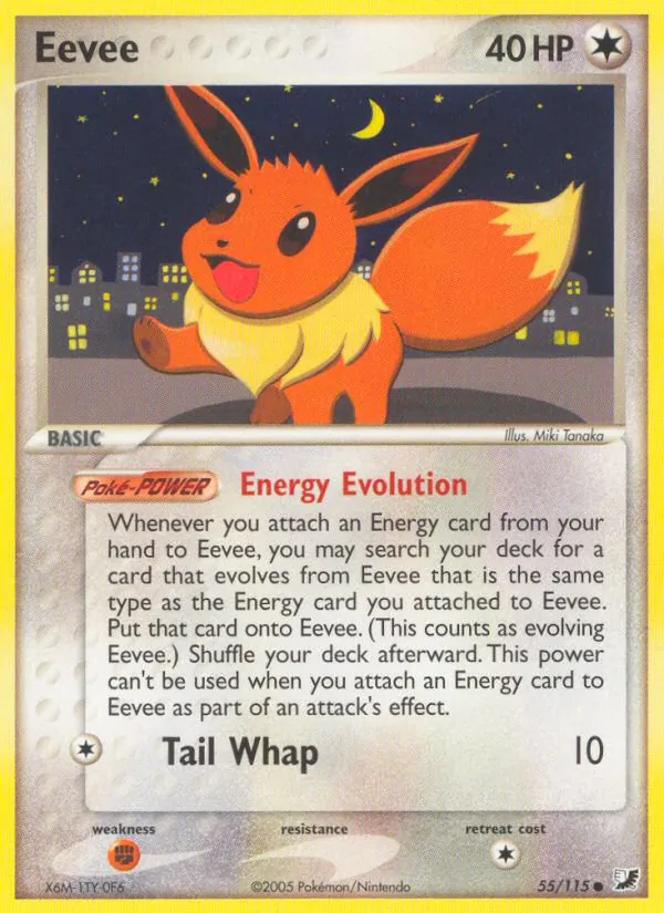Eevee — Unseen Forces #55 (Pokémon TCG card)