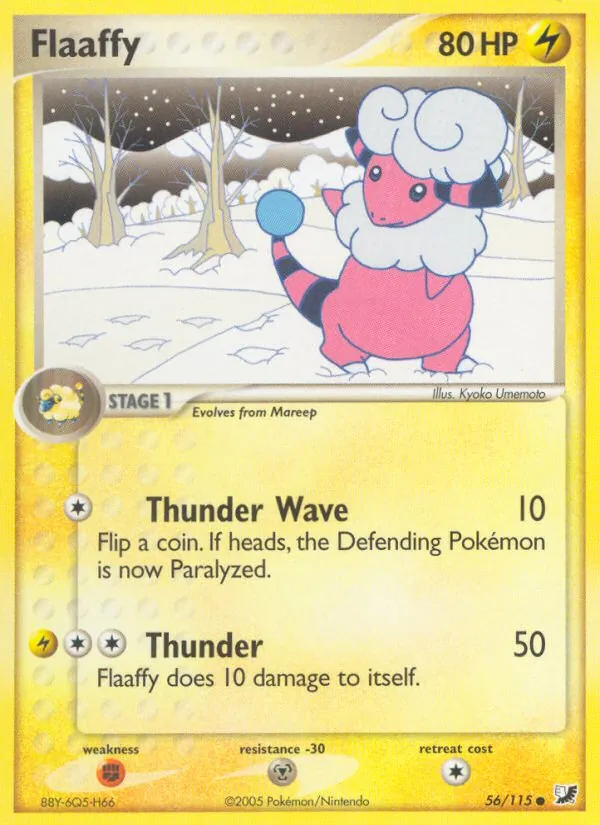 Flaaffy — Unseen Forces #56 (Pokémon TCG card)