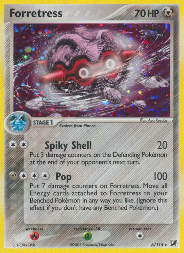 Forretress — Unseen Forces #6 (Pokémon TCG card)