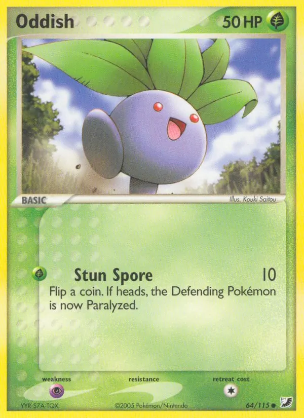 Oddish — Unseen Forces #64 (Pokémon TCG card)
