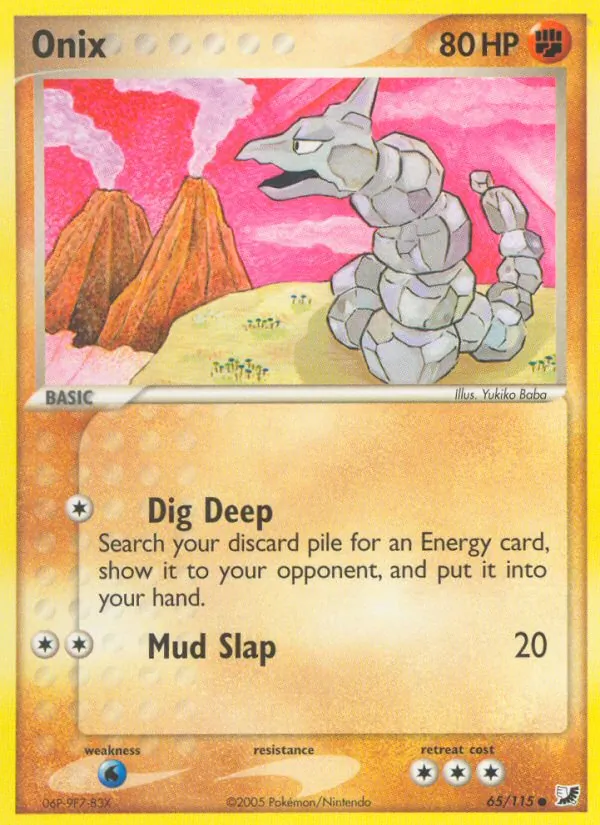 Onix — Unseen Forces #65 (Pokémon TCG card)