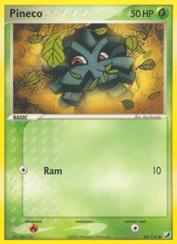 Pineco — Unseen Forces #66 (Pokémon TCG card)