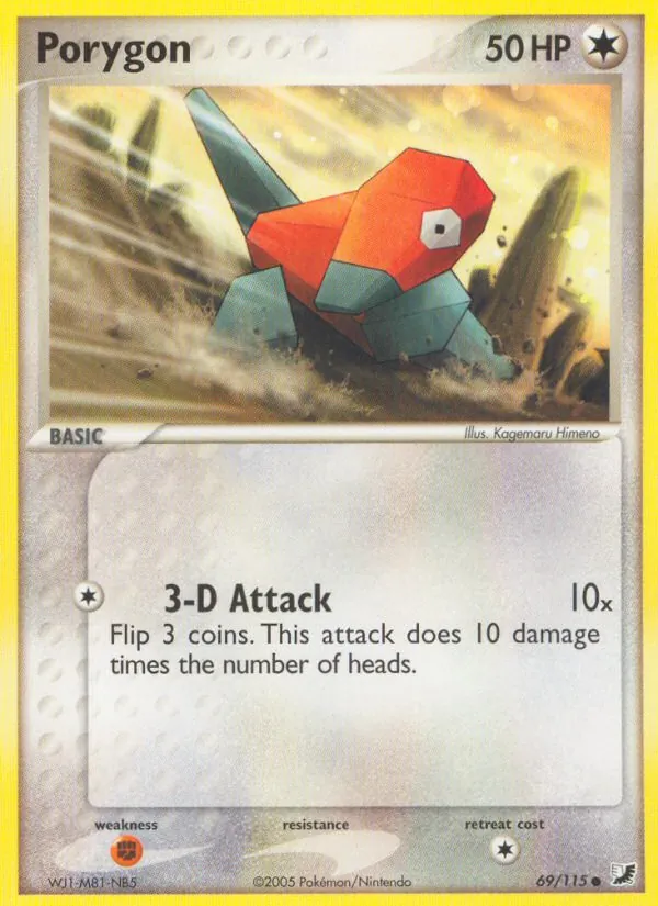 Porygon — Unseen Forces #69 (Pokémon TCG card)