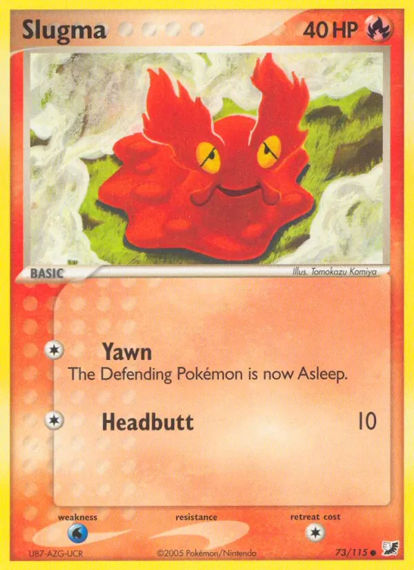 Slugma — Unseen Forces #73 (Pokémon TCG card)
