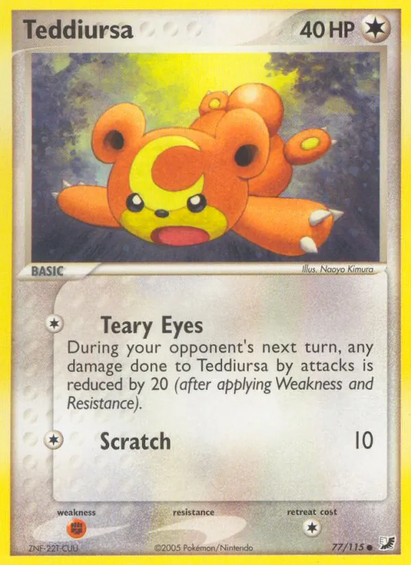 Teddiursa — Unseen Forces #77 (Pokémon TCG card)