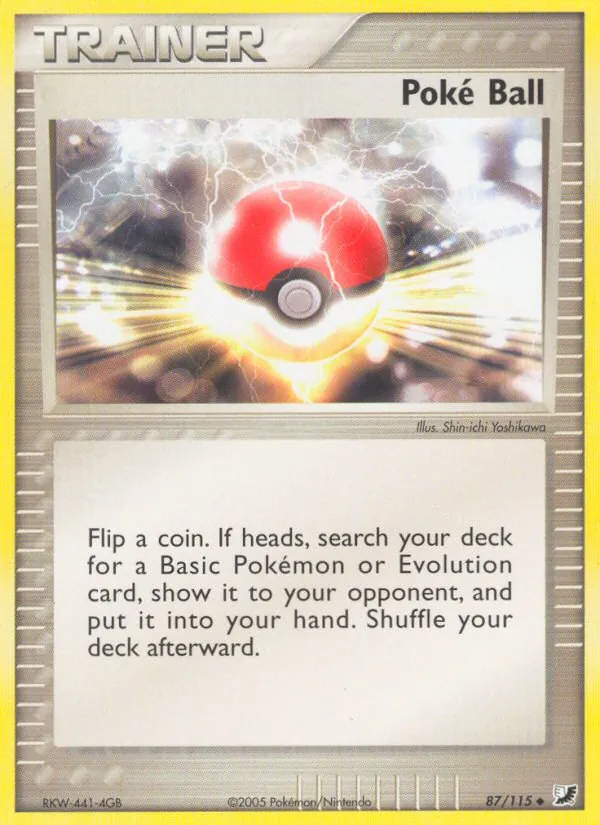Poké Ball — Unseen Forces #87 (Pokémon TCG card)